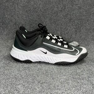 Nike Alpha Huarache Elite 4 Turf Softball Shoes Women 9.5 Black Athletic Sneaker